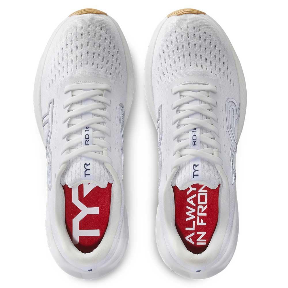 TYR RD1X54316 Women's RD-1X Runner Tennis Shoes -SIZE: 16, White/Gum
