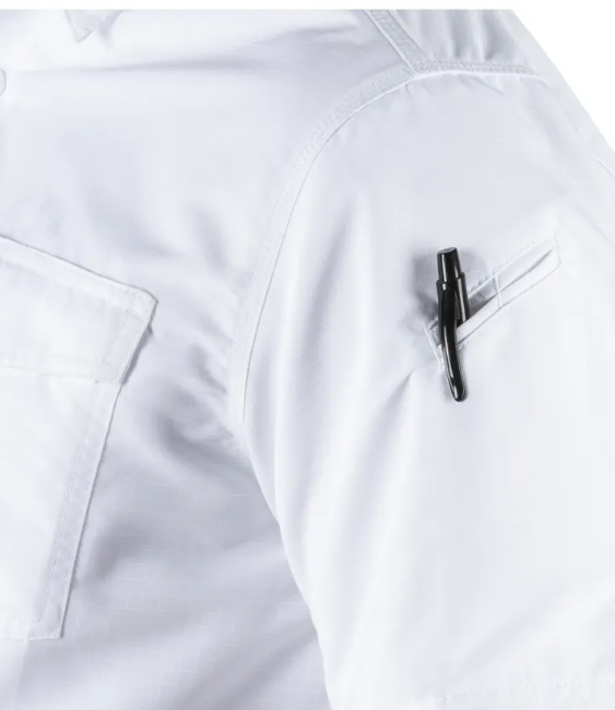5.11 Tactical 71373T-992-L Men's Fast-Tac Short Sleeve Shirt -SIZE: Large, Uniform White