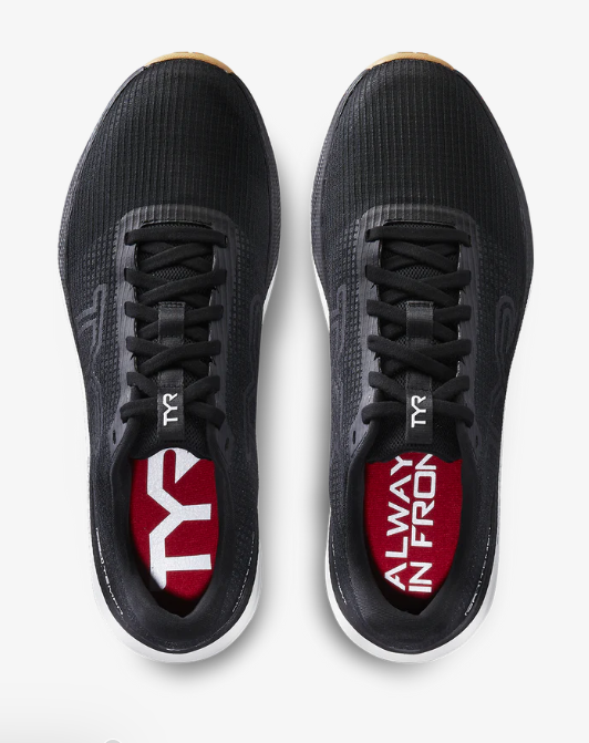 TYR SR1609: Men's SR-1 Tempo Runner Tennis Shoes -SIZE: 9, Black/White