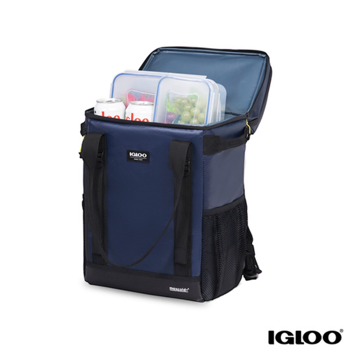 Igloo 00060458 MaxCold Ascent 24 Can Backpack Softside Cooler -Blue/Black