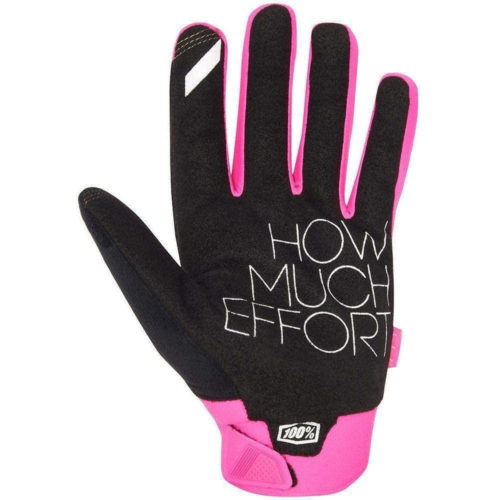 100% 10016-493-13 Brisker Moto/MTB Gloves -SIZE: XLarge, Neon Pink
