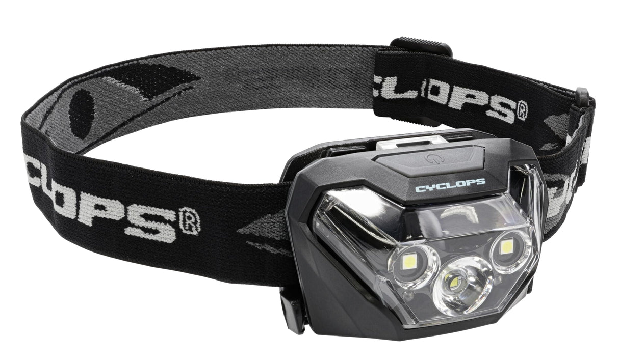 Cyclops CYC-HL500: 5W Cree LED 500 Lumen Headlamp w/Red LED & Black Strap