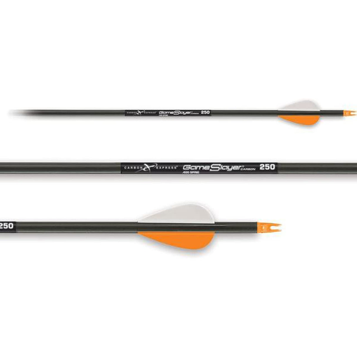 Carbon Express 50838 Game Slayer Carbon 350 - 3Pk Arrows Inserts Installed