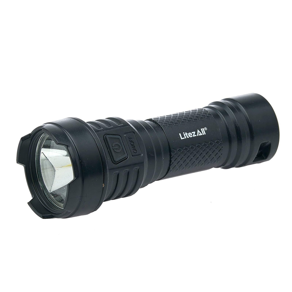 LitezAll 27601 Rechargeable 120 Lumen Flashlight -Black