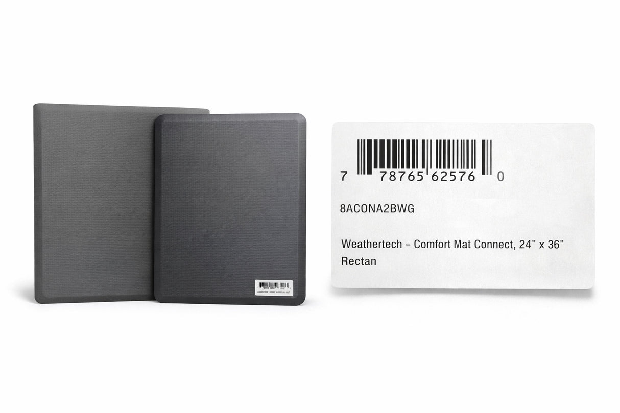 WeatherTech 8ACONA2BWG: 36" x 24" Comfort Mat Connect -End Mats, Grey -Woven Texture