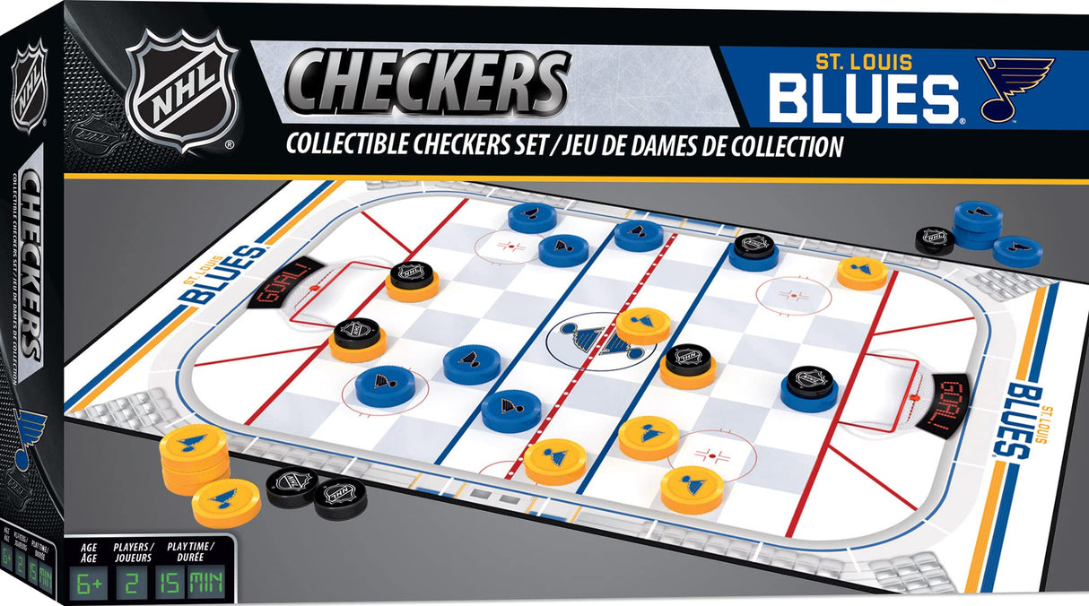 Masterpieces SLB3030: St. Louis Blues Checkers Game Board