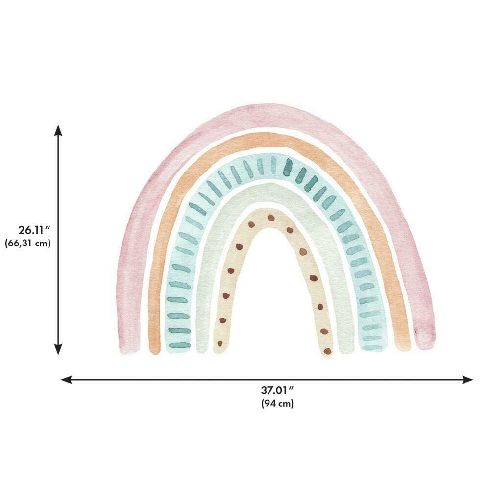 RoomMates RMK4637TBM Watercolor Rainbow Peel & Stick Giant Wall Decals