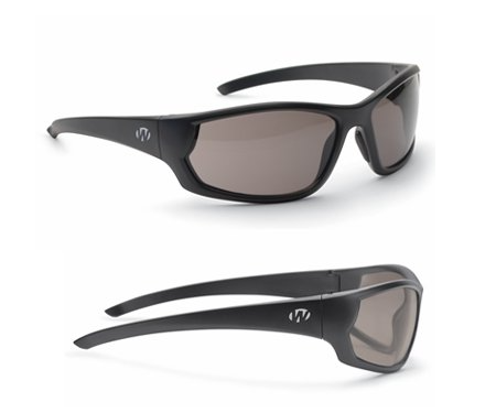 Walker's GWP-IKNFF1-SMK Ikon Carbine Shooting Glasses - Smoke Lens w/Black Frame (Full Frame)