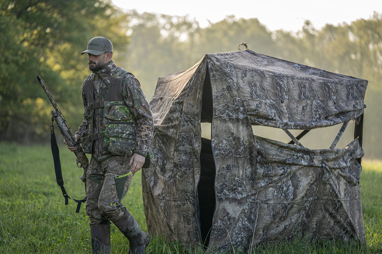 BOG 1147440 Grave Digger Ground Blind -Realtree EXCAPE Camo Pattern