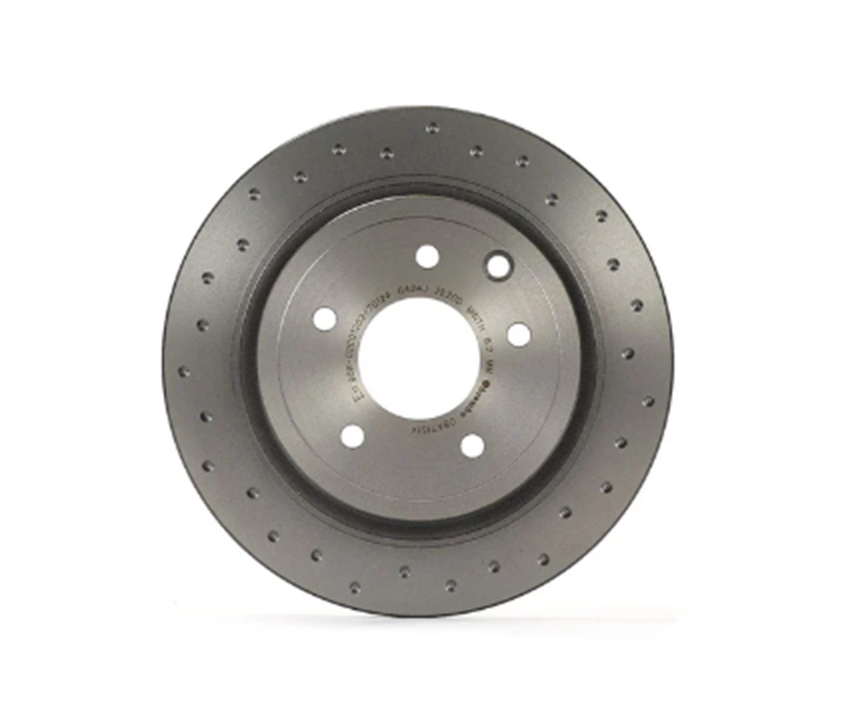 Brembo 08.A715.1X: XTRA Drilled Rear Disc Brake Rotor (FITS: 2003 Nissan Maxima)