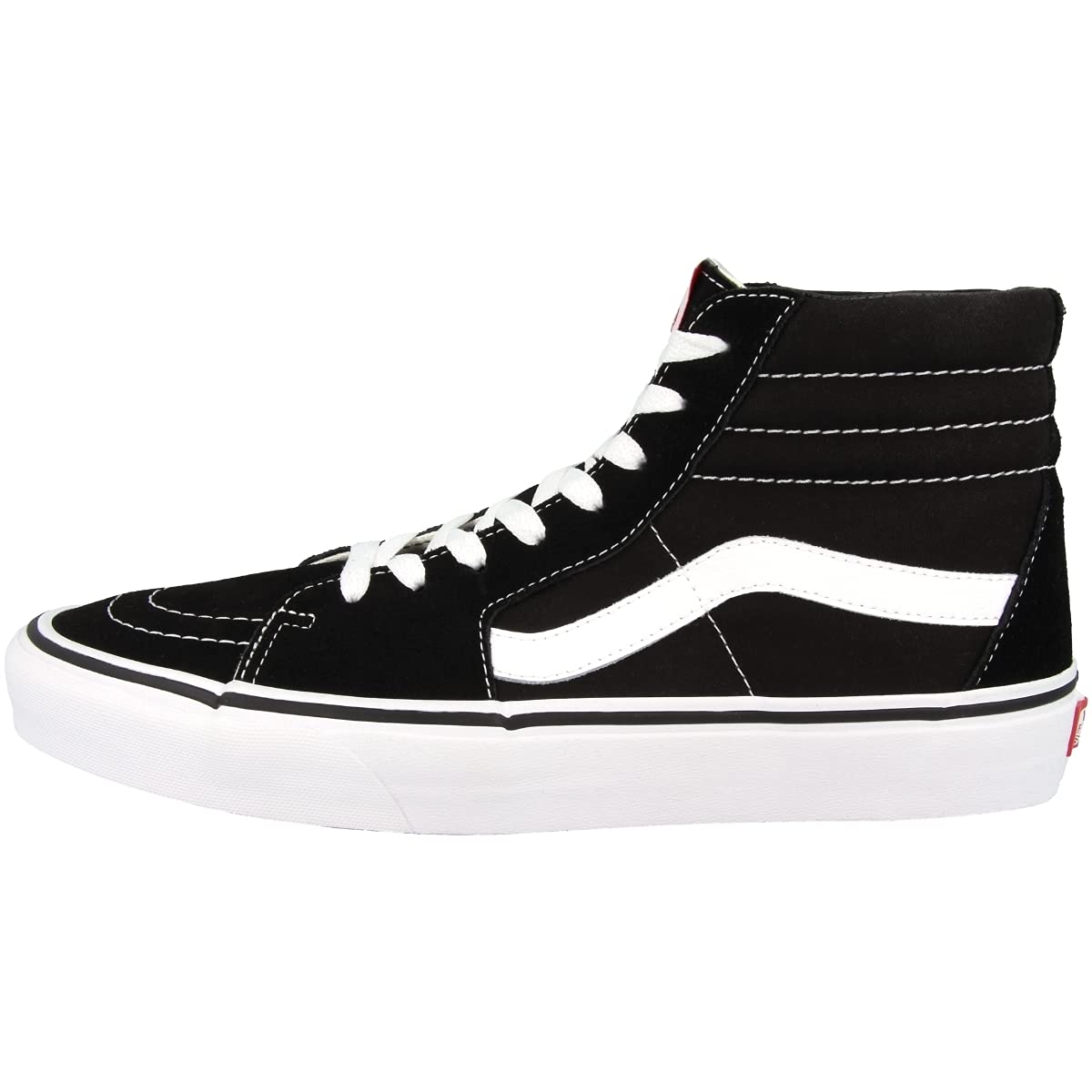 Vans VN000D5IB8C112000M: Men's Sk8-Hi Canvas Sneakers -SIZE: 12 M Men's / 13.5 M Women's, Black/White