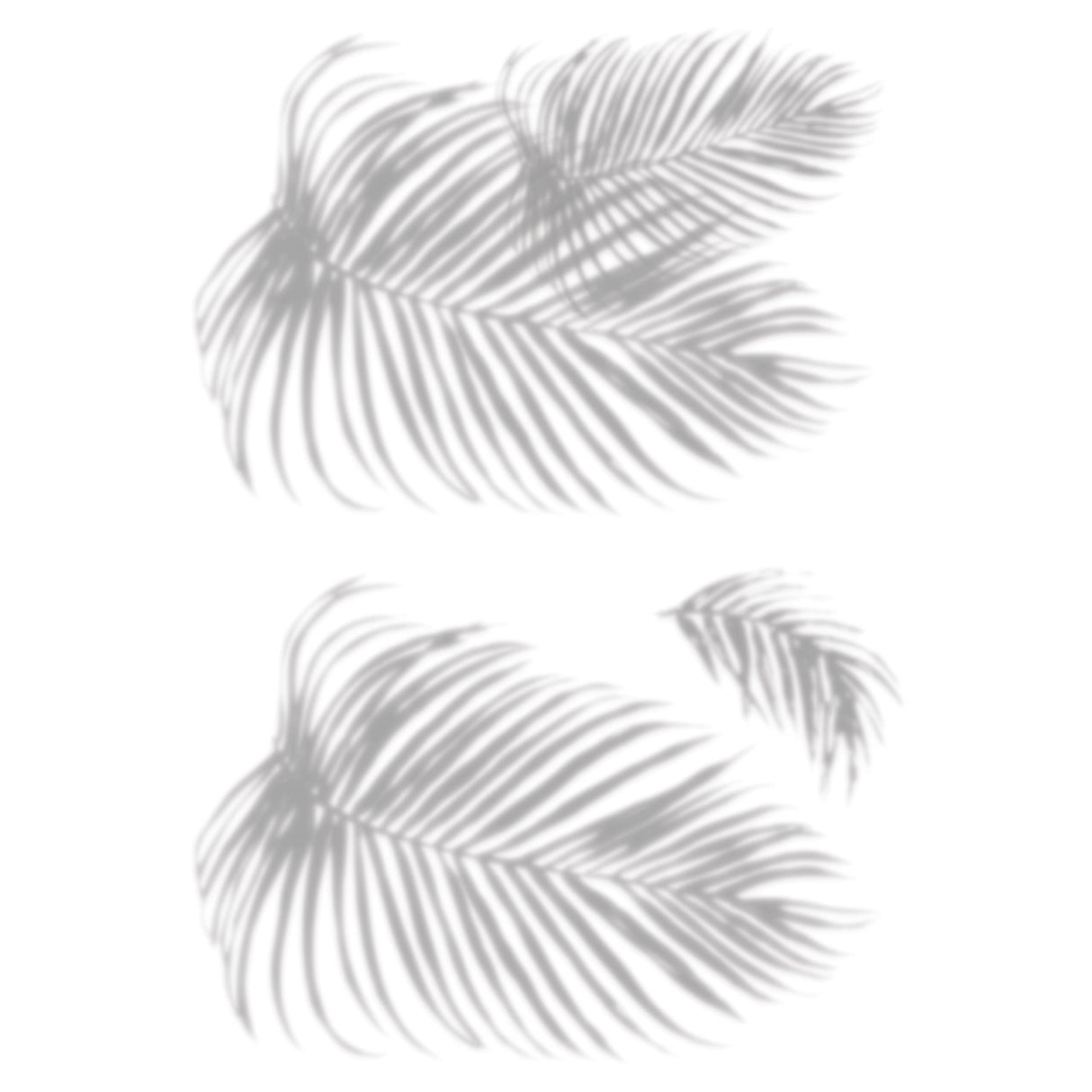 RoomMates RMK5063SLM Mr. Kate Tropical Shadow Palm Frond Peel and Stick Wall Decals -Grey