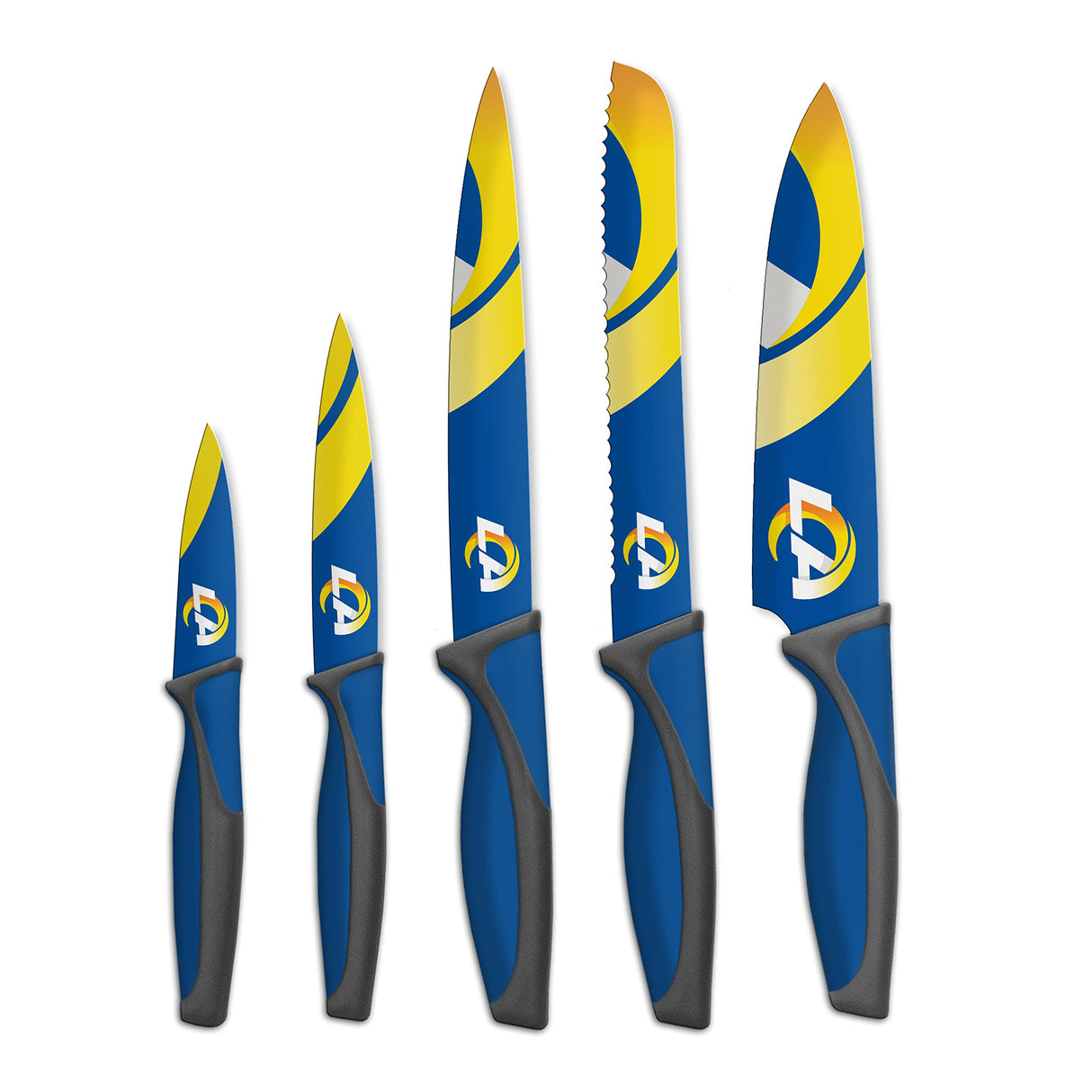 Sports Vault KKNFL26 5-Piece Set NFL Los Angeles Rams Kitchen Knives