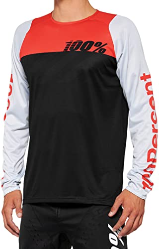 100 Percent - 100% Rcore Ls Jsy Blkred Lg (40005-00002)