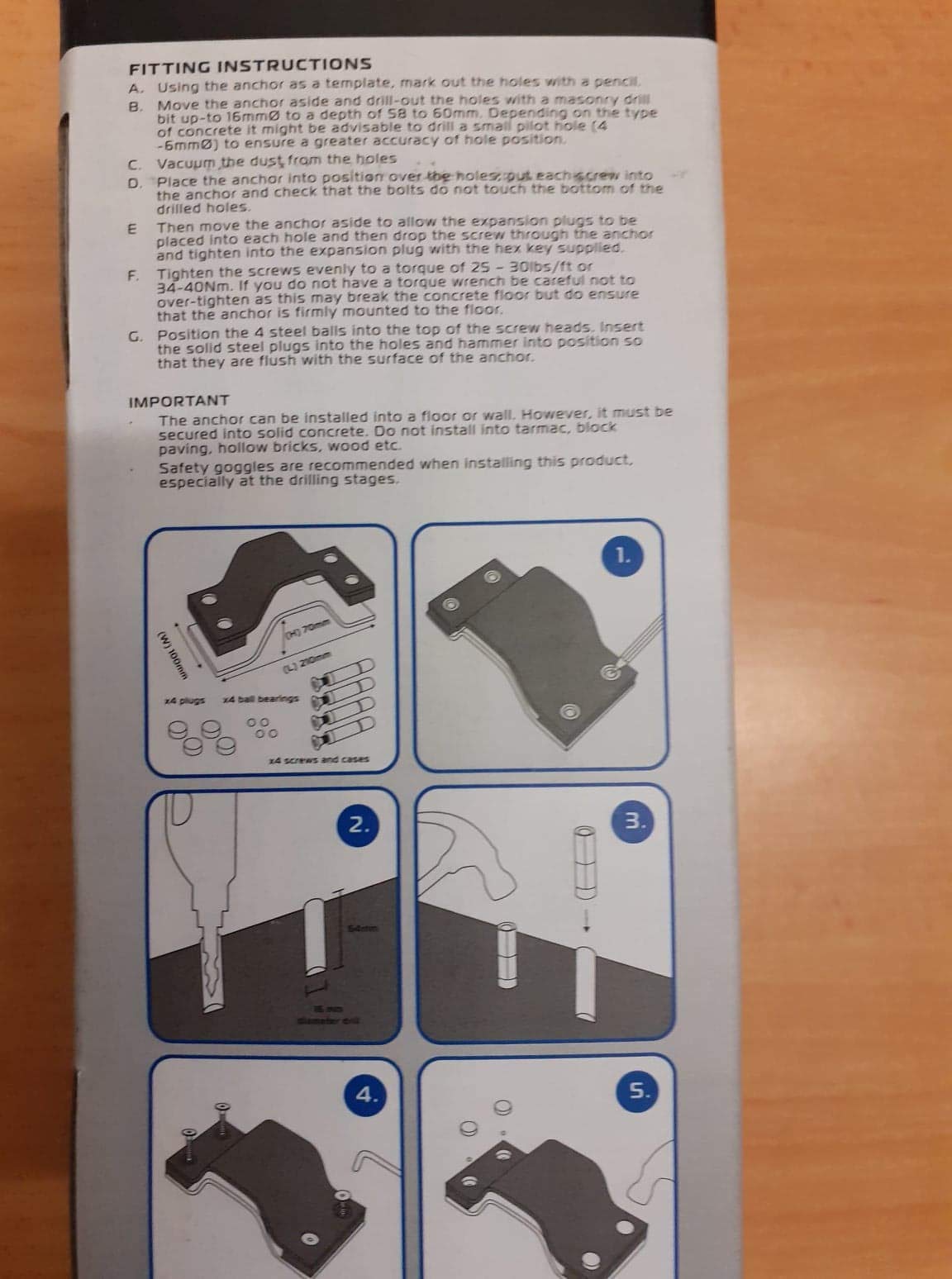 Oxford - StrikeForce Anchor Kit