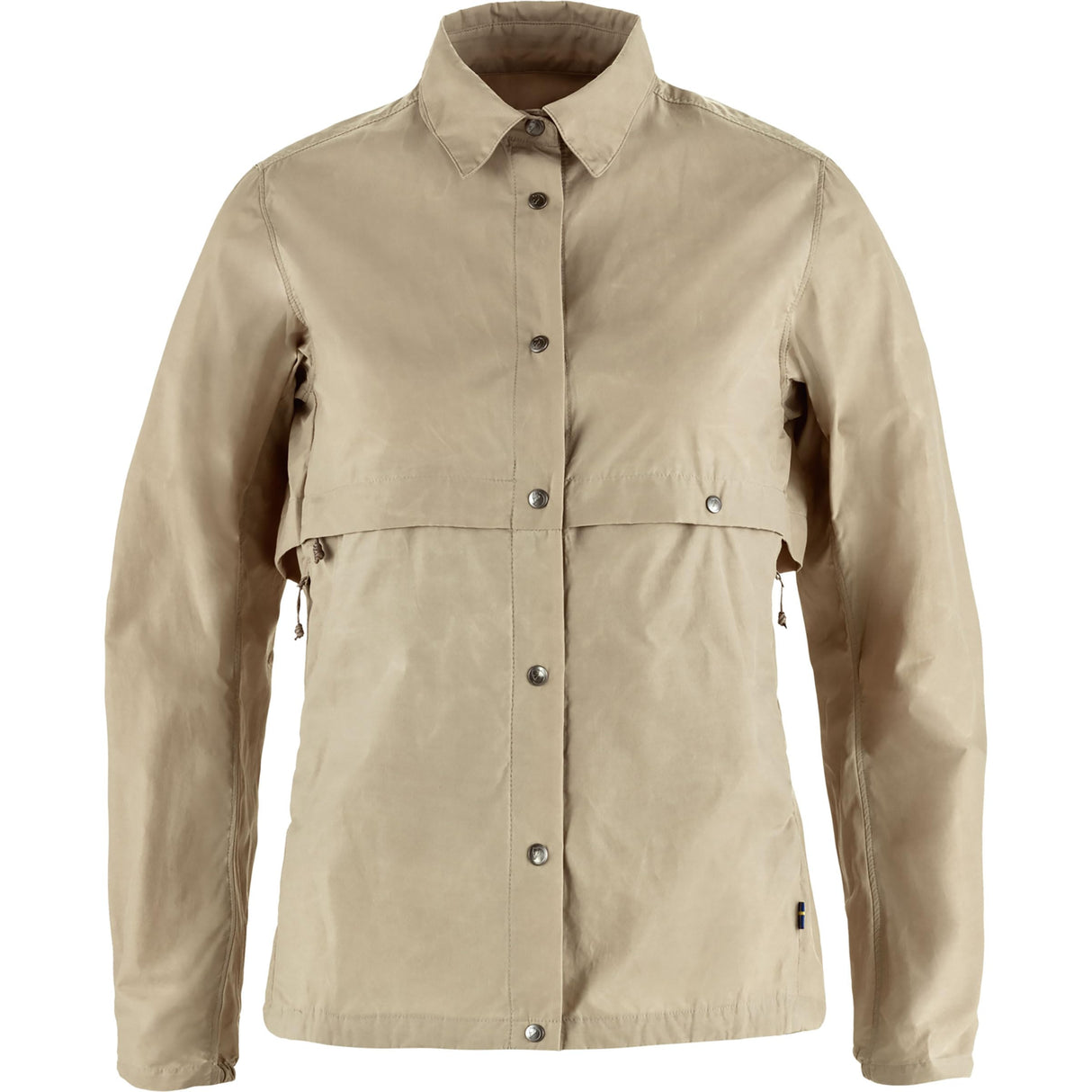 Fjallraven F14500163118FRS: Women's Hoja Rider's Wind Jacket -SIZE: Small, Fossil