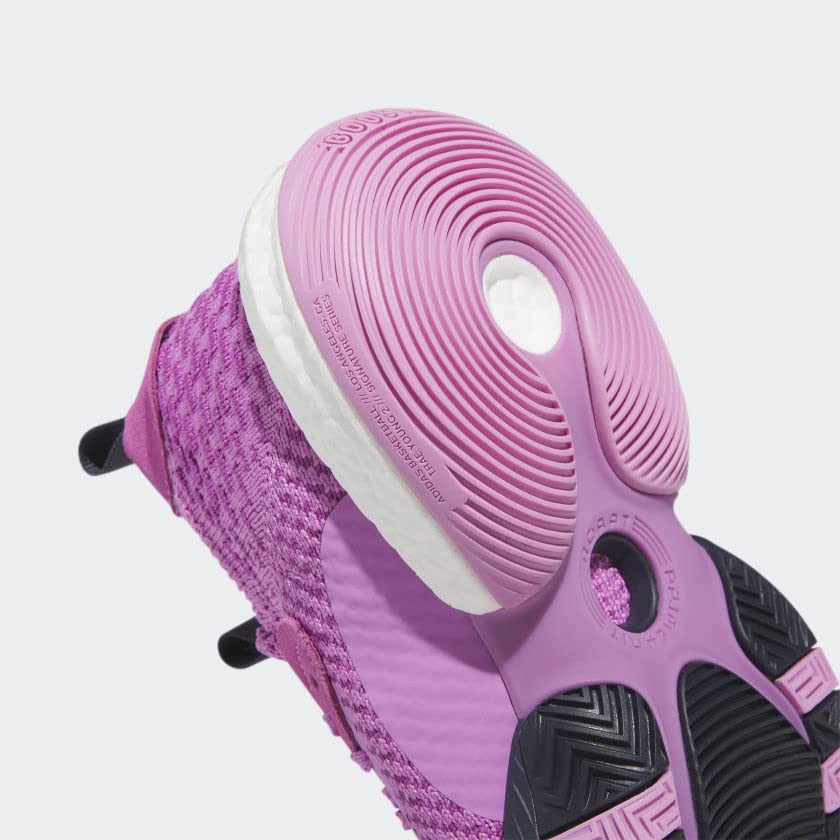 Adidas H064837.5 Trae Young 2 Unisex Tennis Shoes -SIZE: 7.5, Pulse Lilac/Shadow Navy/Impact Orange