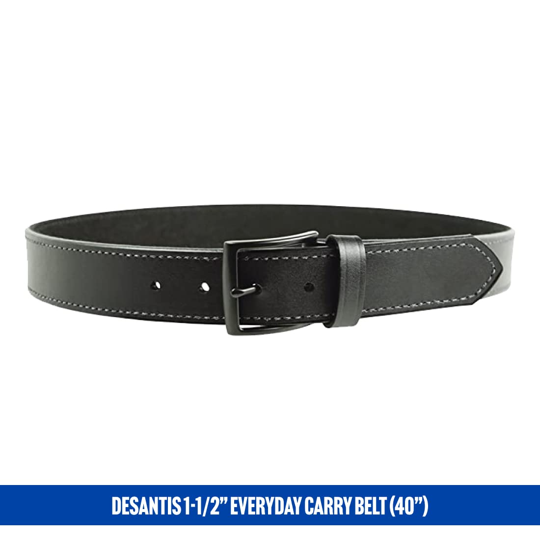 DeSantis 1 1/2 Everyday Belt (EDC), Powder Coated Buckle Closure