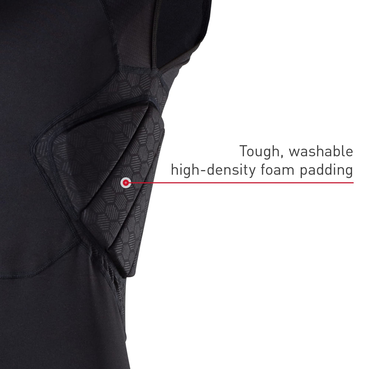 McDavid MD7935-00001-AXXL Rival Integrated Shirt/5-Pad Black AXXL