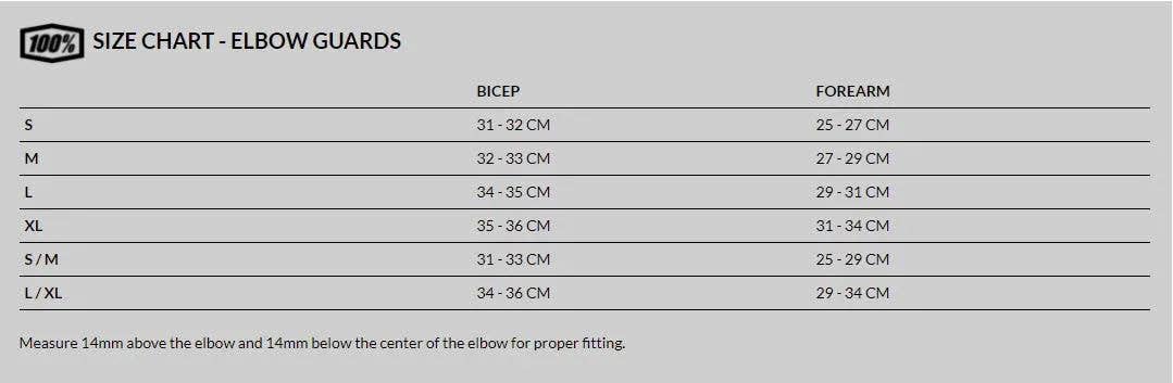 100 Percent - 100% Teratec Plus Elb Grd Blk Lg (90131-001-12)