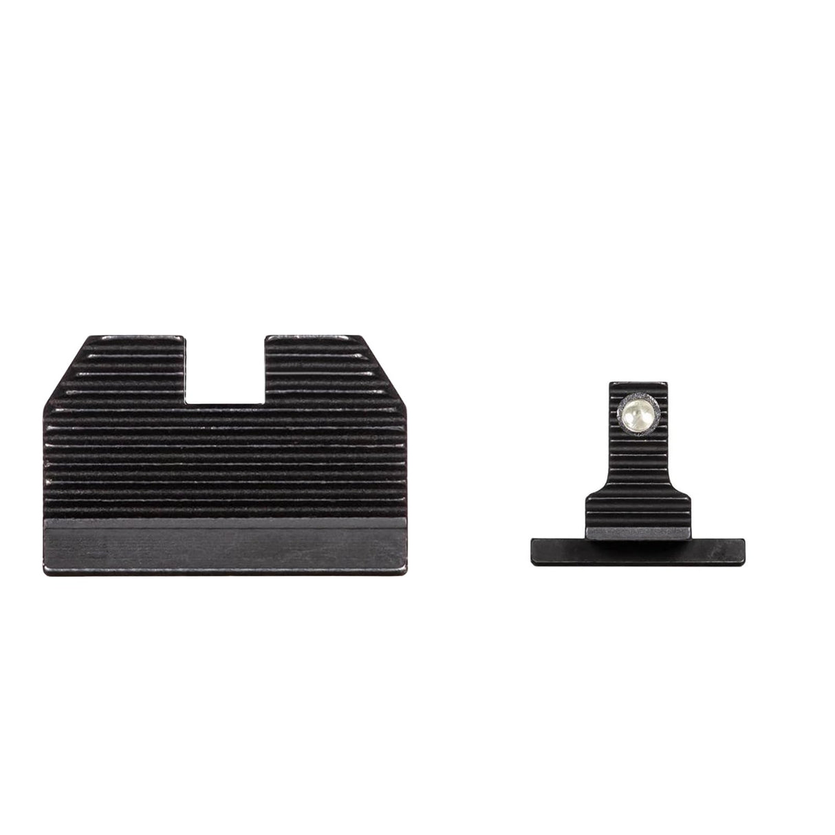 Night Fision SIG-180-345-332-OGZX Optics Ready Stealth Night Sight Set for Sig P320 w/ RMR/507c/508t/Romeo Pro - Orange Front Ring, Blank Rear Sight
