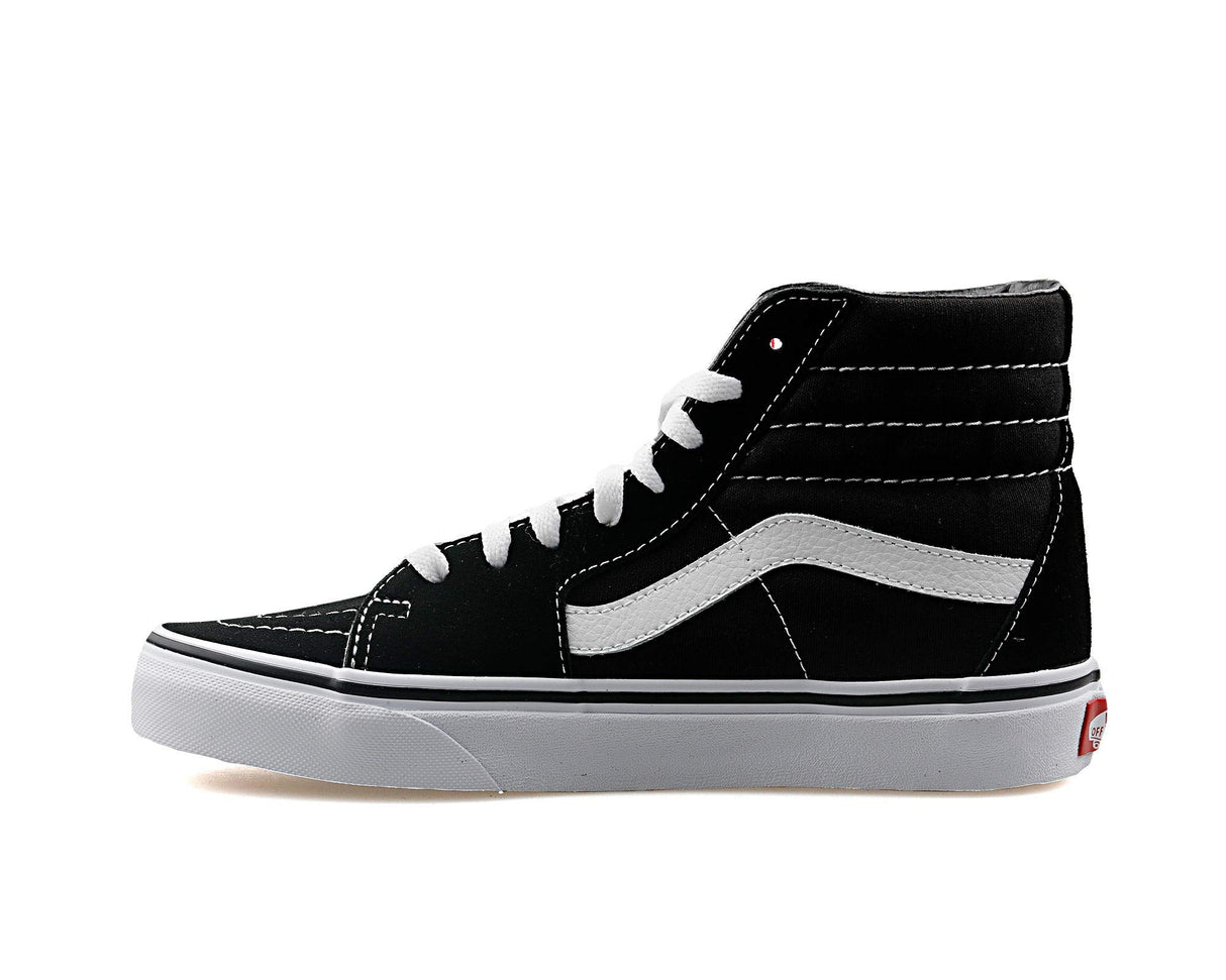 Vans VN000D5IB8C112000M: Men's Sk8-Hi Canvas Sneakers -SIZE: 12 M Men's / 13.5 M Women's, Black/White
