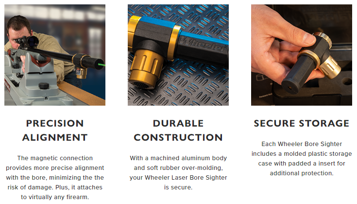 Wheeler 580022 Professional Laser Bore Sighter, Red