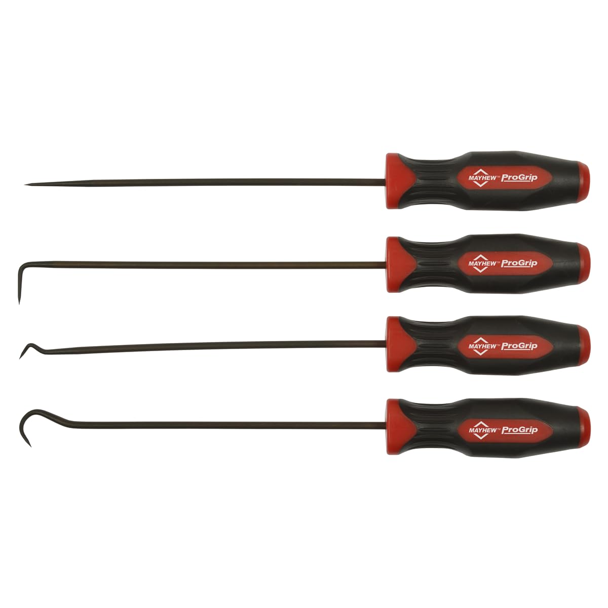 Mayhew Tools - BUY 13091 4 PC PROGRIP MINIATURE LONG HOOK PICK