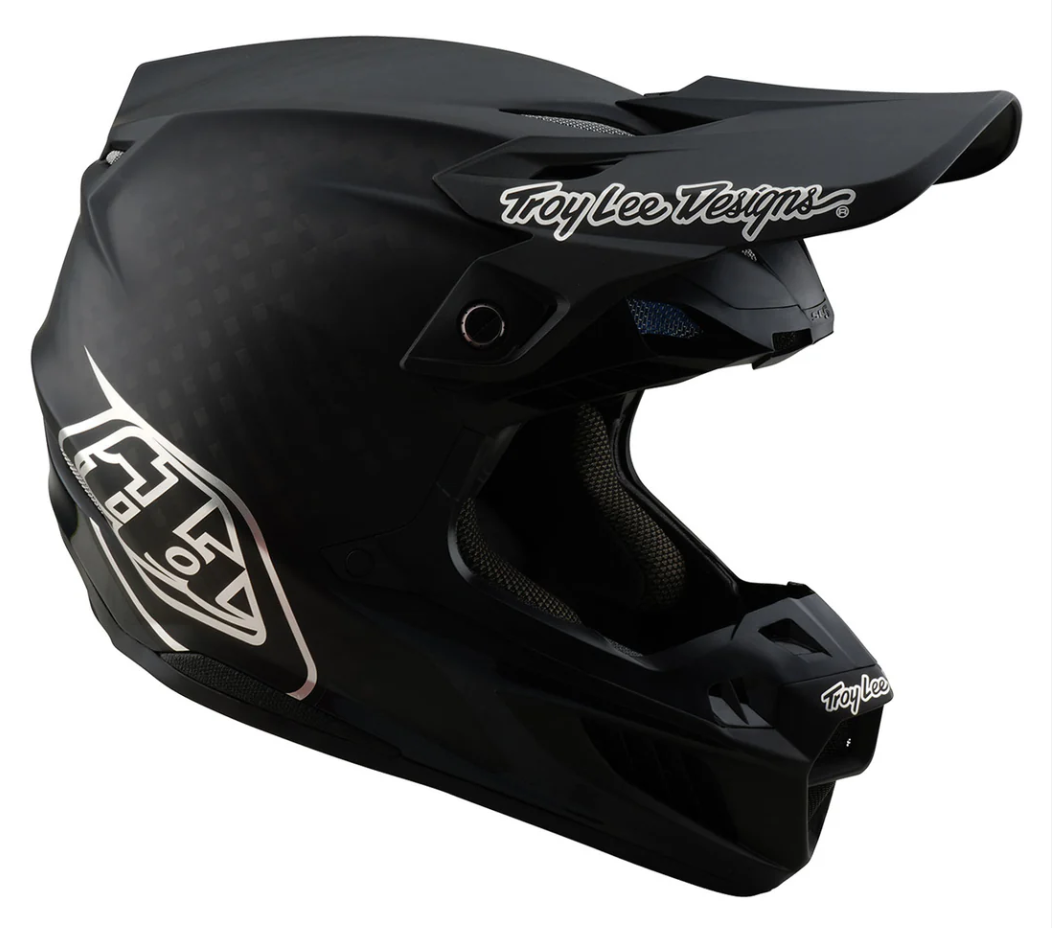 Troy Lee Designs 1714772006 SE5 Carbon Motorcycle Helmet, Mono Black -2XLarge