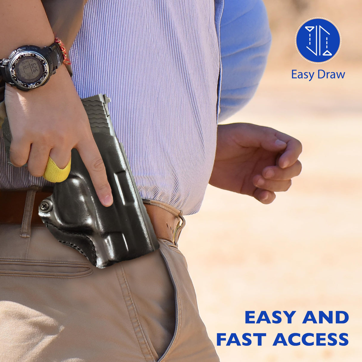 DeSantis 019BAX7Z0 Mini Scabbard Gun Holster (Right Hand) -Black