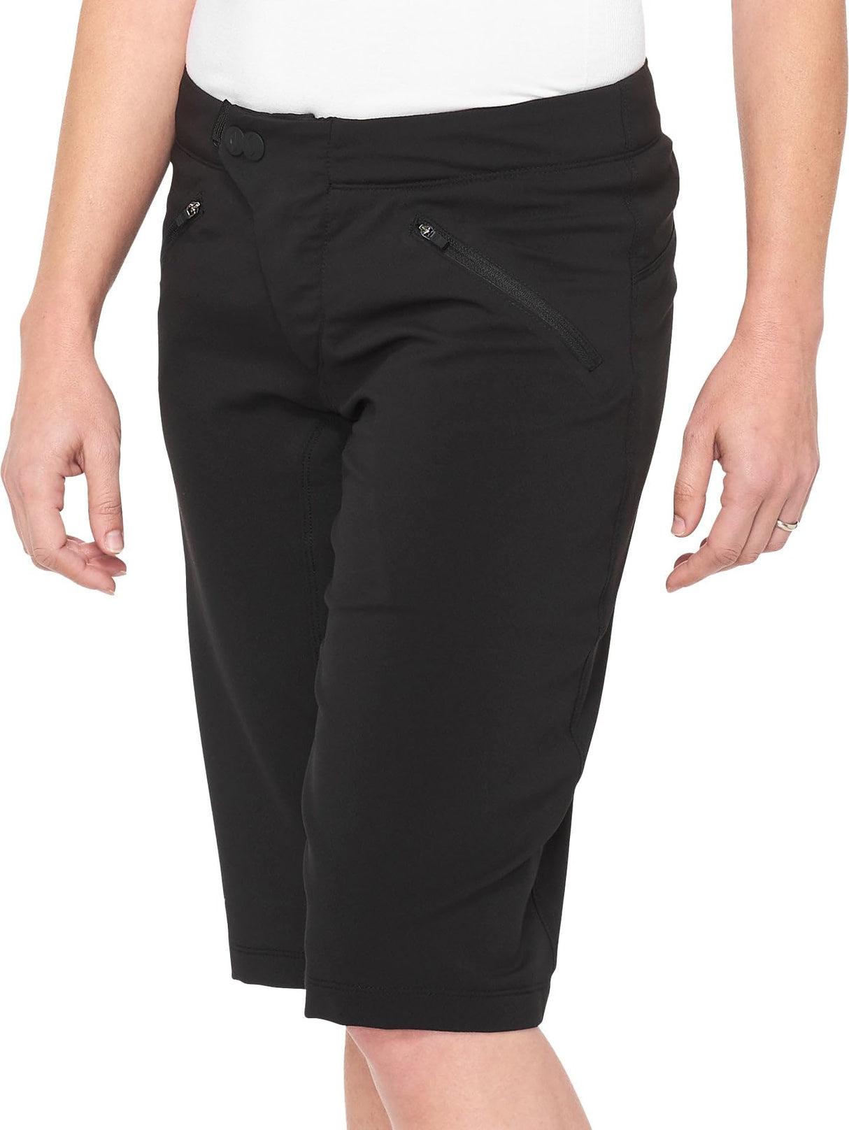 100% - Women's Ridecamp Shorts with Liner -Black