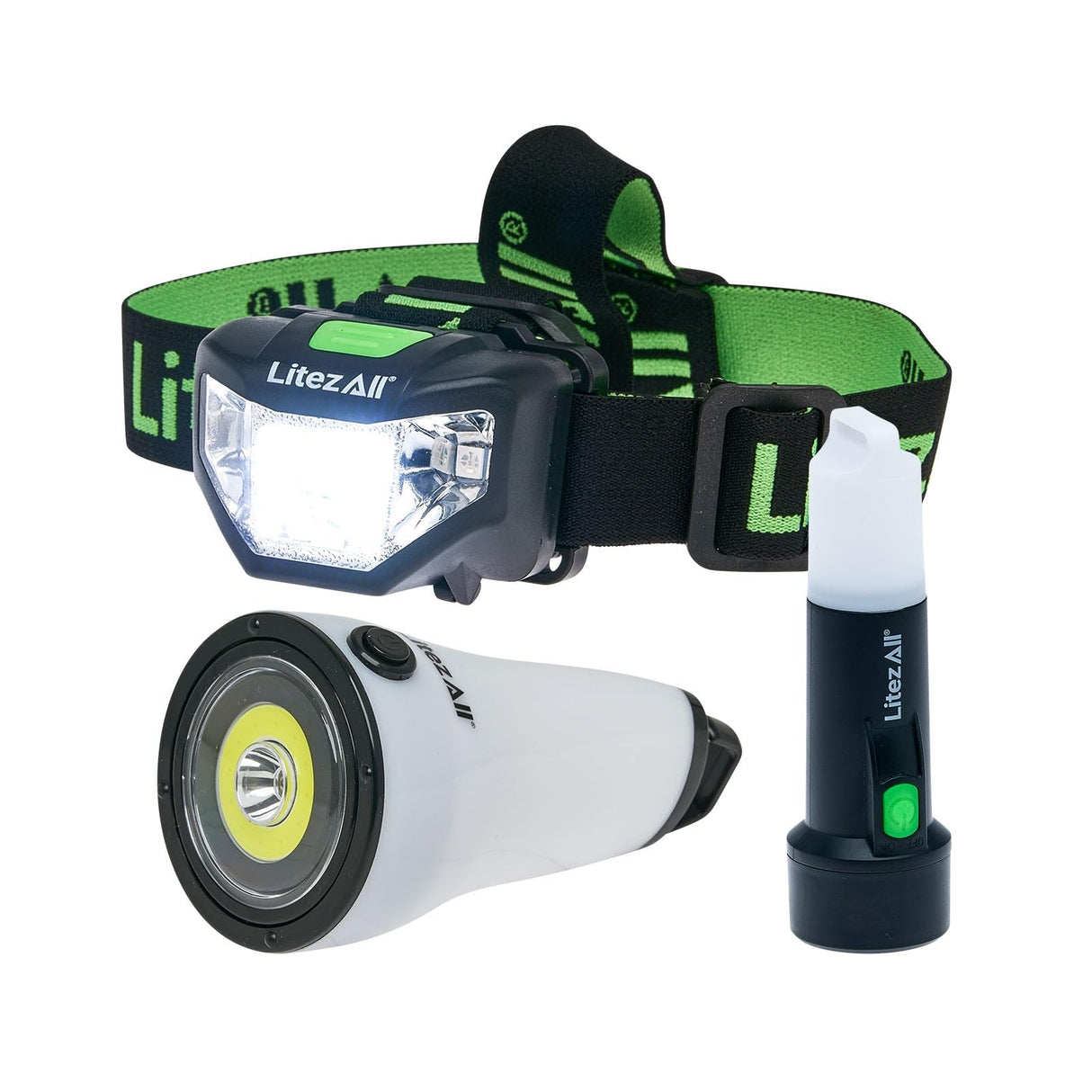 LitezAll 26314 Camping Set 3 Piece Combo