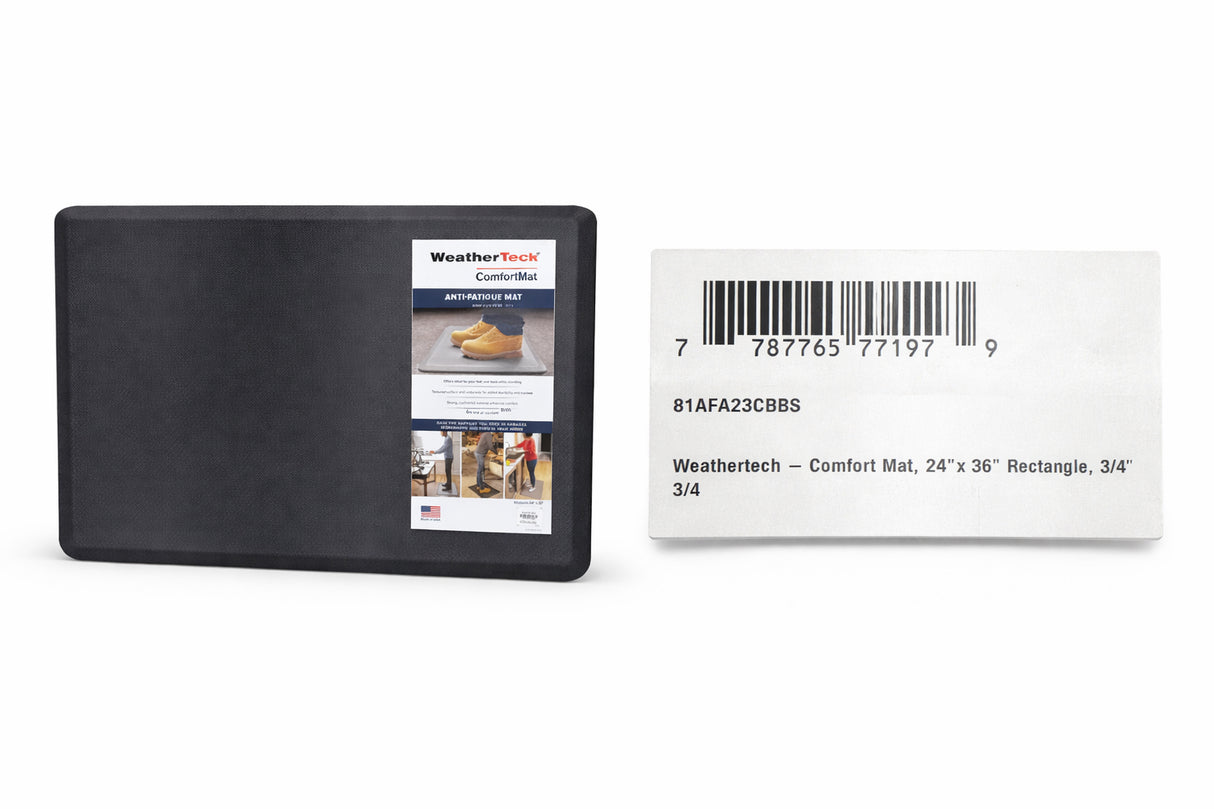 WeatherTech 81AF23CBBS: 24" x 36" Comfort Mat, Black -Carbon Fiber Texture