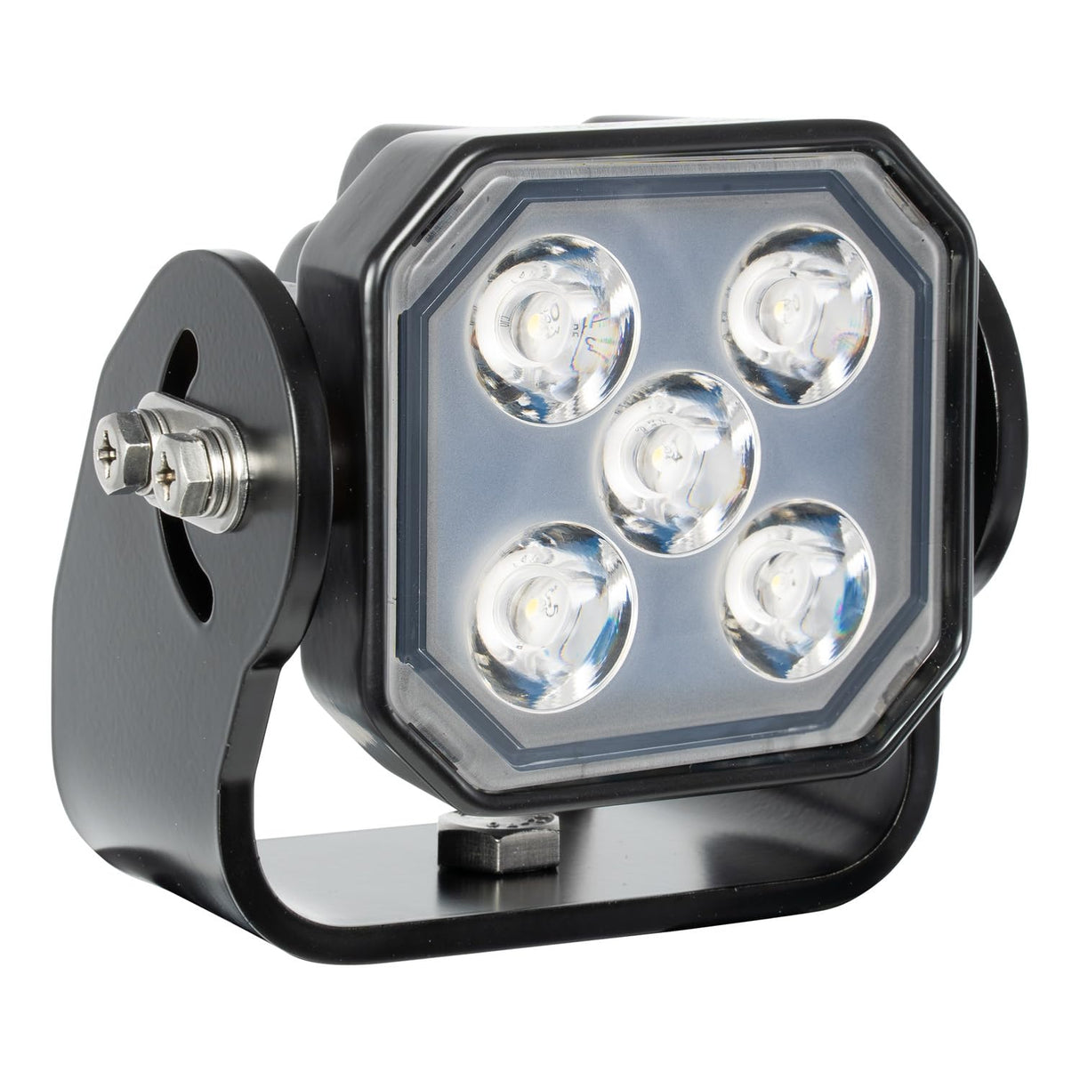 PROSPECTOR WORK LIGHT 5 SEVEN WATT LEDS BLACK HOUSING 10 DEGREE BEAM