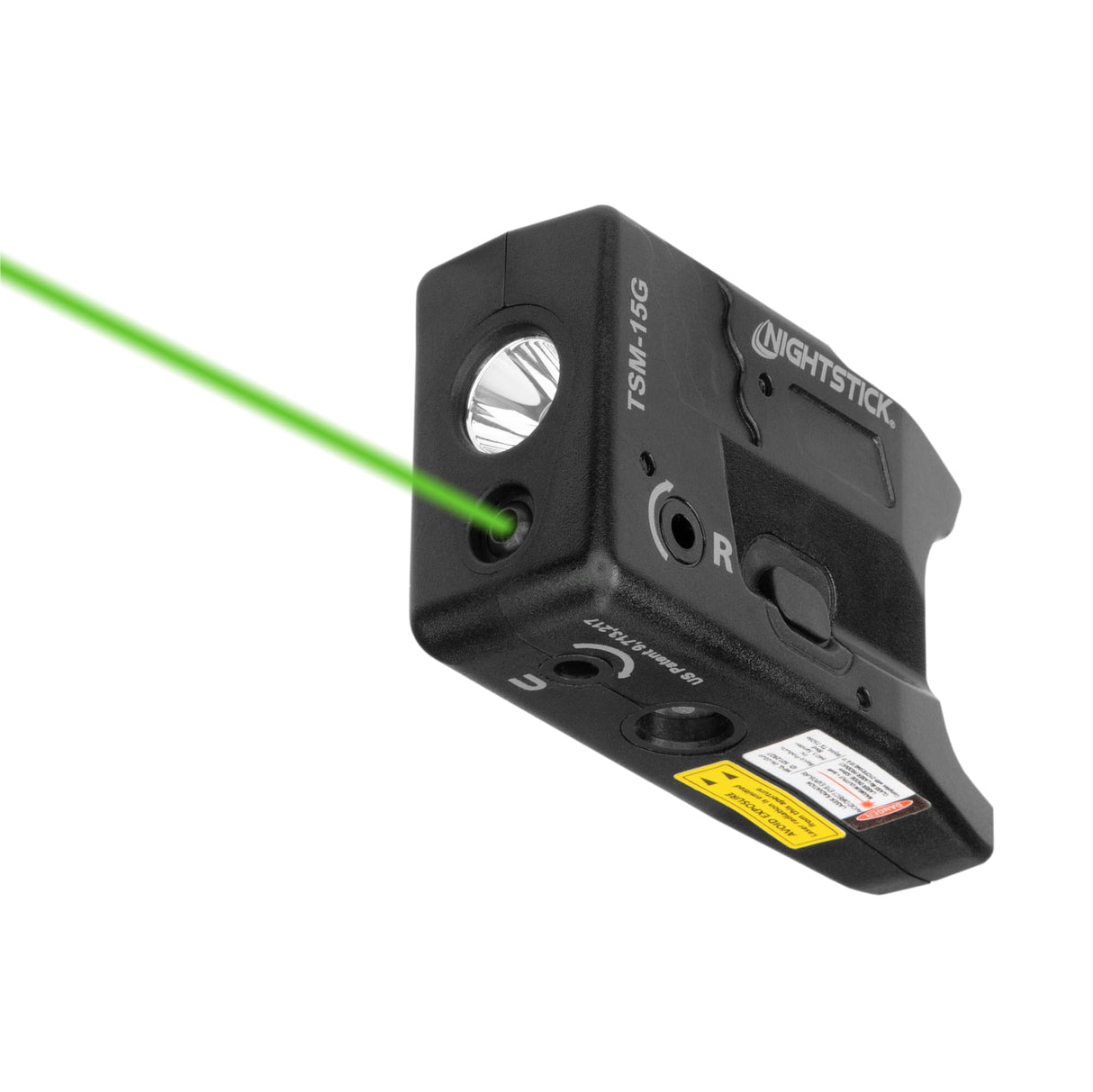 Bayco TSM-15G Rechargeable Sub-Compact Weapon-Mounted Light w/ Green Laser - Fits Smith & Wesson M&P Shield