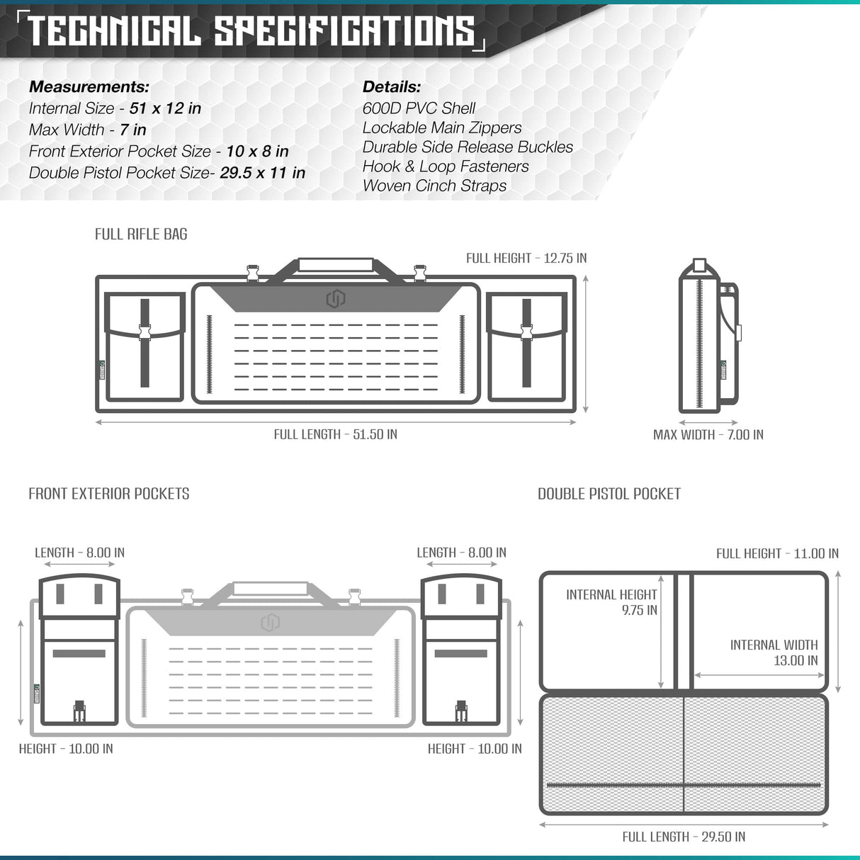 Savior Equipment RB-4212DG-VER2-OG Urban Warfare Double Rifle Bag Gun - Suitable for Rifle Shotgun, w/ Backpack Strap,OD Green,42" Long