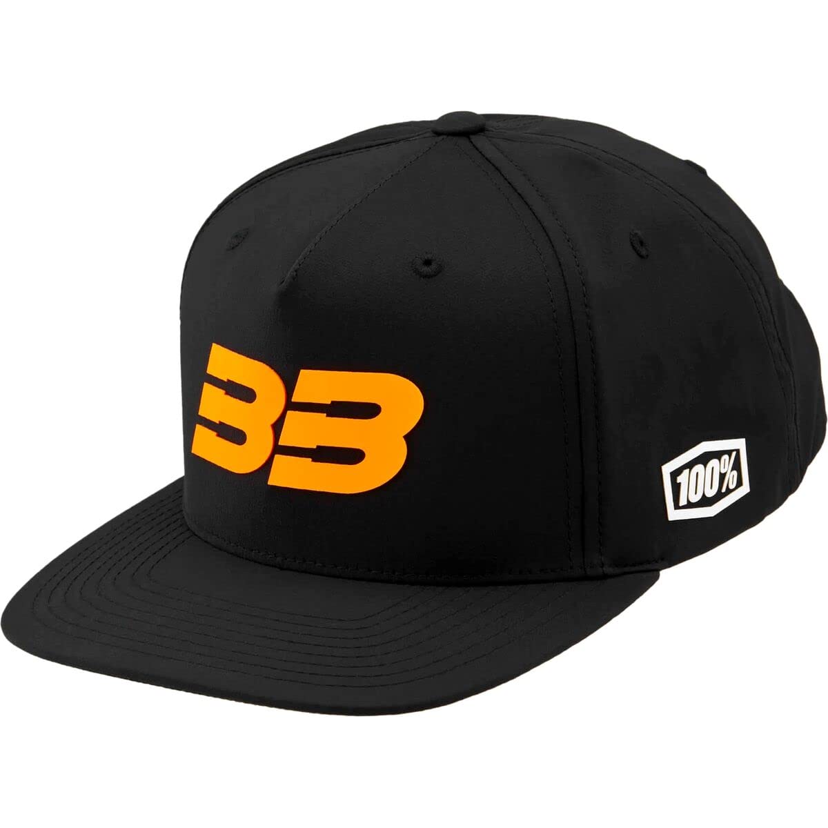 100 Percent - 100% Bb33 Hat Blk Floorg (BB-20041-485-01)