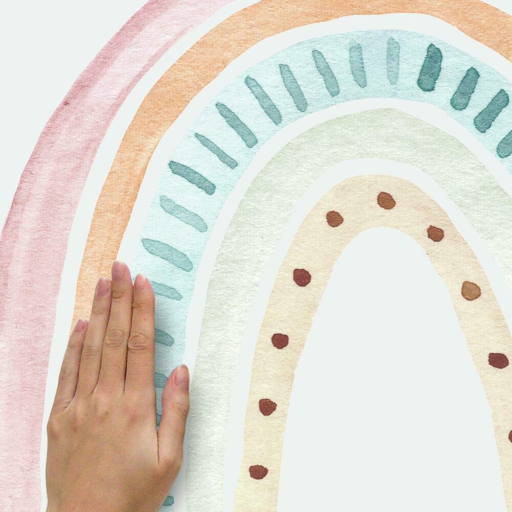 RoomMates RMK4637TBM Watercolor Rainbow Peel & Stick Giant Wall Decals