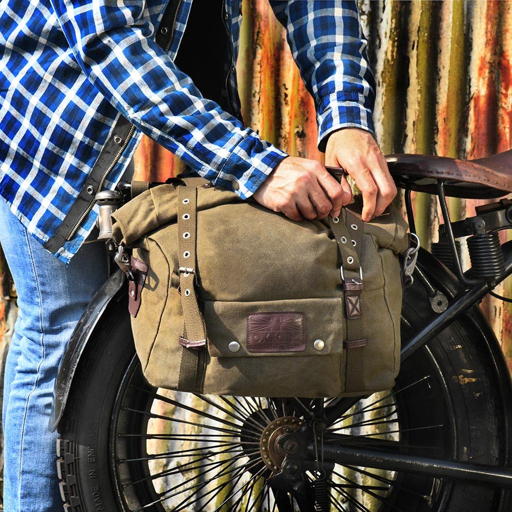 Oxford - Heritage Panniers Khaki 40L Khaki (OL578) Saddle Bag/Panniers