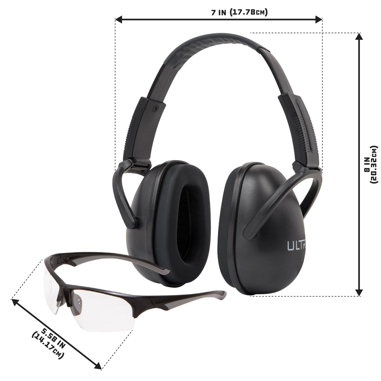 Allen Co. 4158: Ultrx Blocker Ear/ Eye Protection Combo, Black