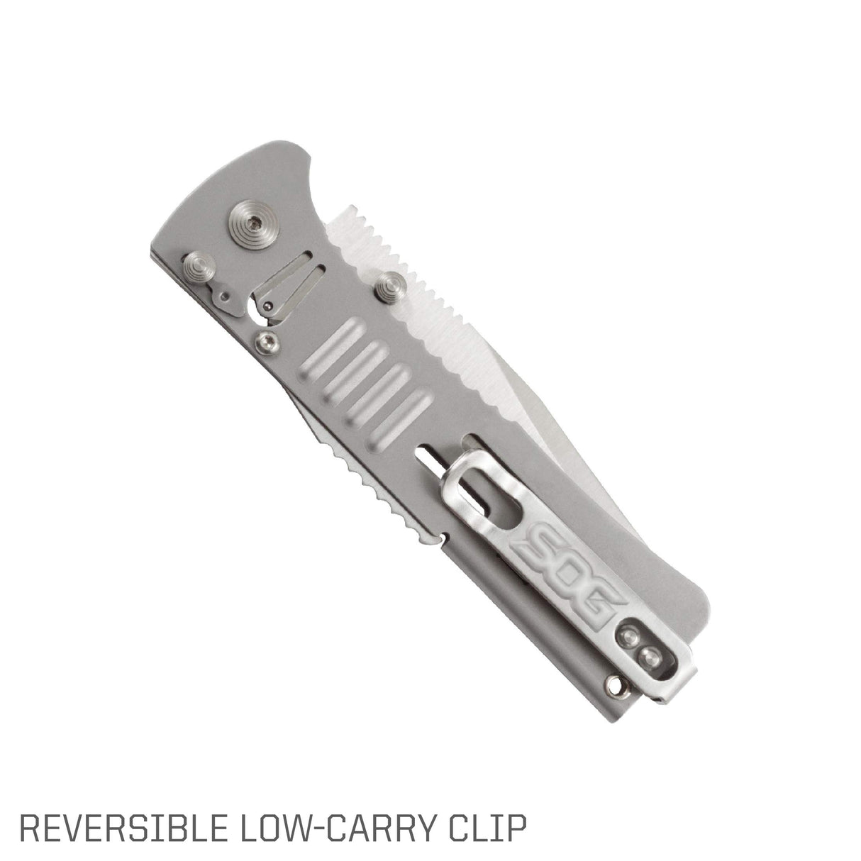 SOG SJ31-CP SlimJim Folding Pocket Knife - SOG Assisted Technology w/Tactile Bumps & Cutout Aid, Reversible Carry Clip, AUS-8 Stainless Steel Body