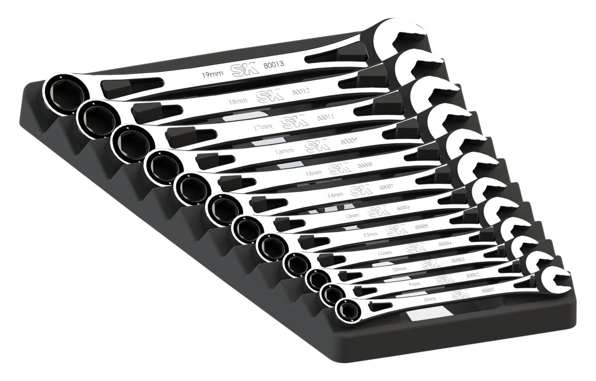 SK Hand Tool 80019: Wrench Set Ratch 12 Piece Metric