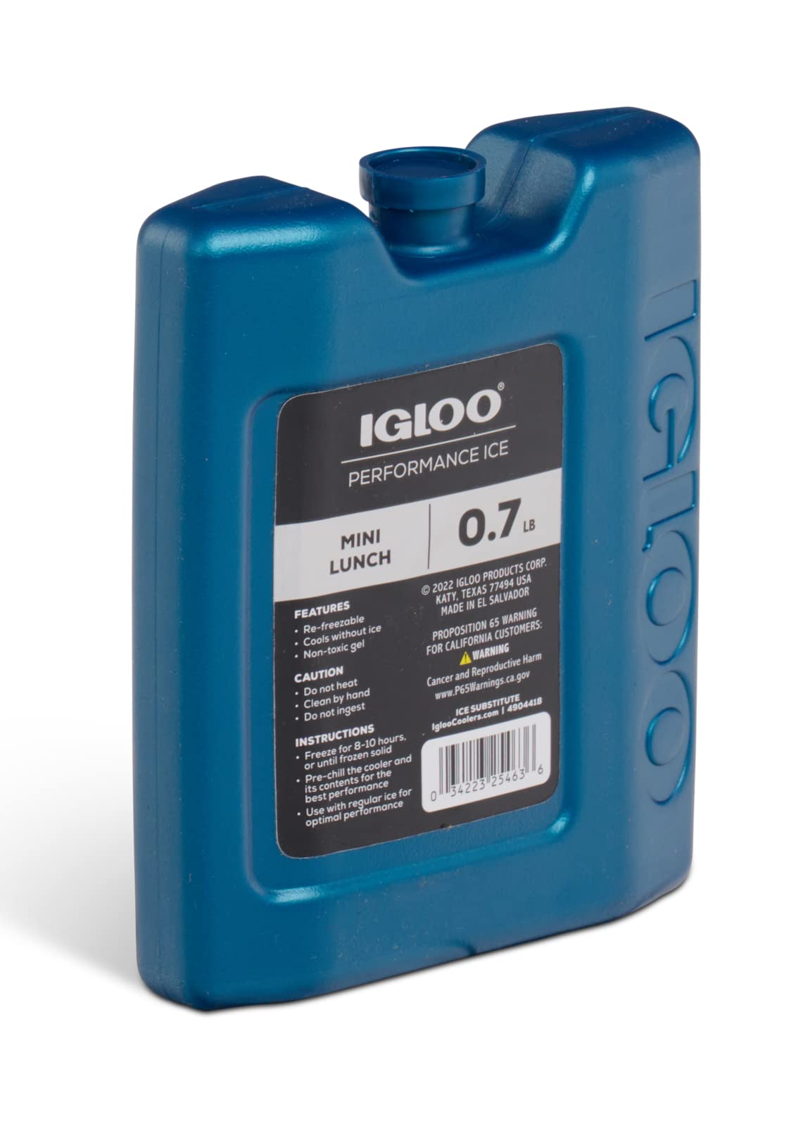 Igloo 00025463 Performance Mini Lunch Block 0.7 Pounds BLUE