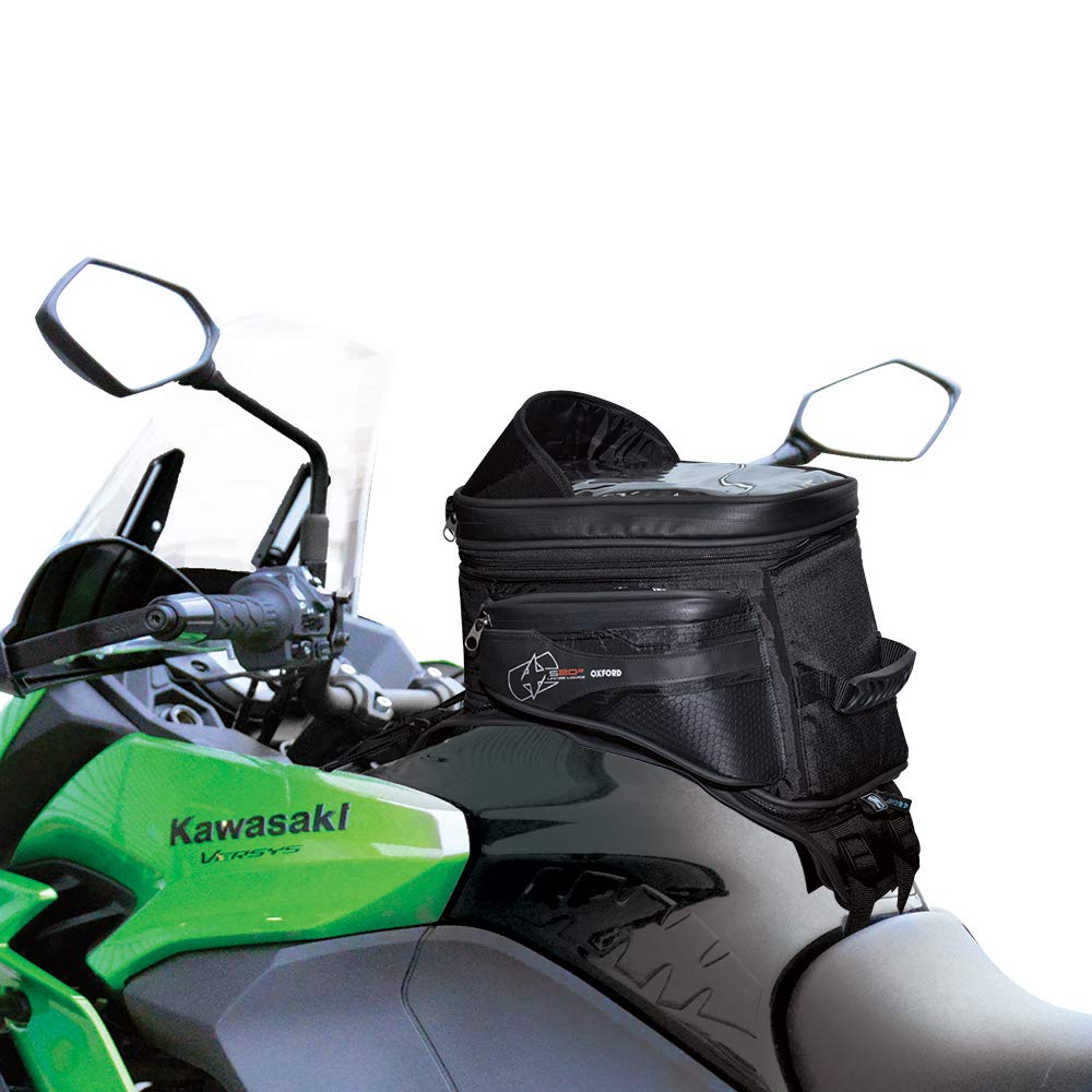 Oxford - S20R Adventure Strap On Tank Bag - Black (OL231), 5.2 gallon (20L)