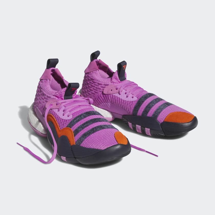 Adidas H064837.5 Trae Young 2 Unisex Tennis Shoes -SIZE: 7.5, Pulse Lilac/Shadow Navy/Impact Orange