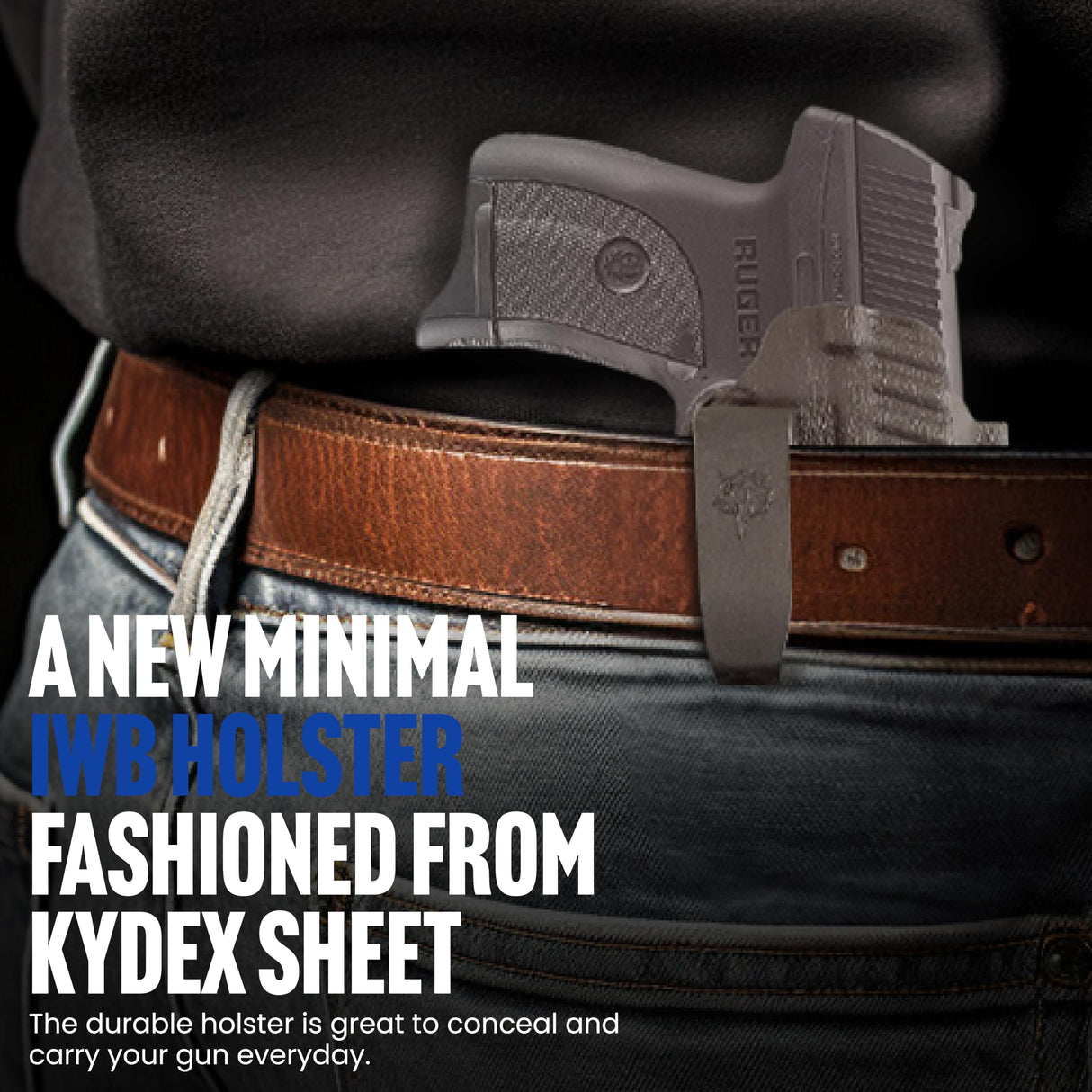 DeSantis 137KJV5Z0 Slim-Tuk Inside The Waistband Holster, Tuck-Able 360 C-Clip (Ambidextrous) -Black (FITS: Ruger LC9, LC380, EC9S)