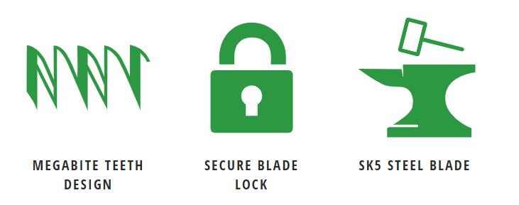 Hooyman 110143 Megabite Hunter's Bone & Wood Handsaw Combo