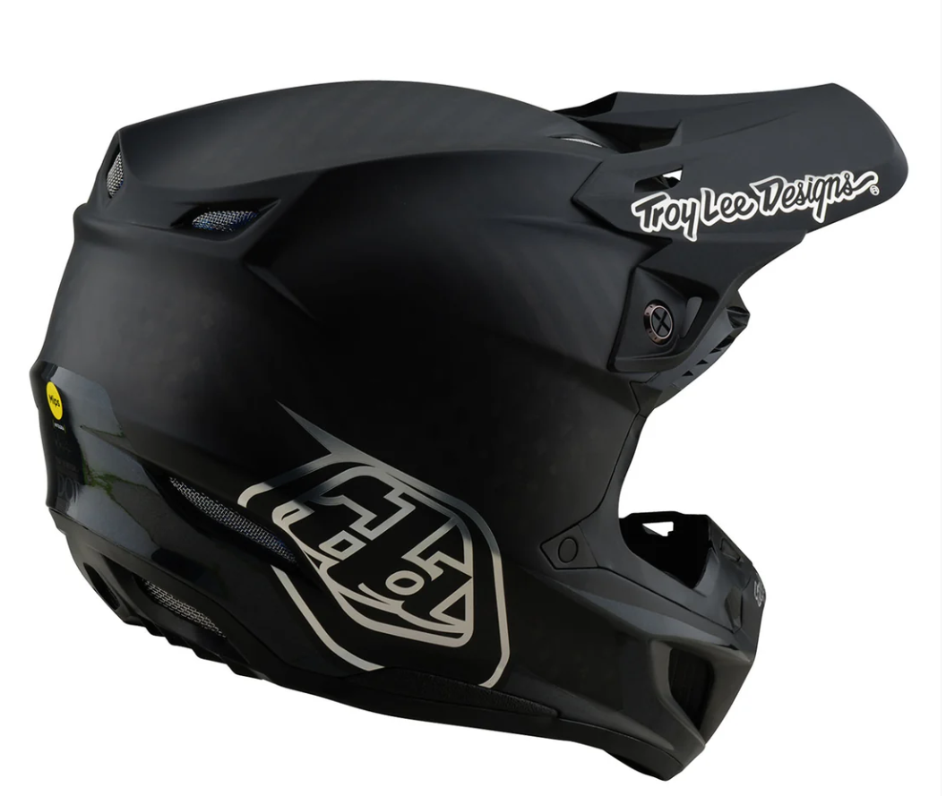 Troy Lee Designs 1714772006 SE5 Carbon Motorcycle Helmet, Mono Black -2XLarge