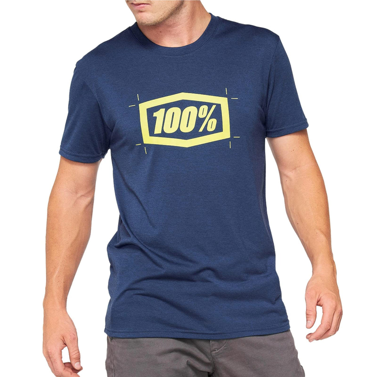 100 Percent - 100% Cropped Tech Tee Nvy Sm (35026-015-10)