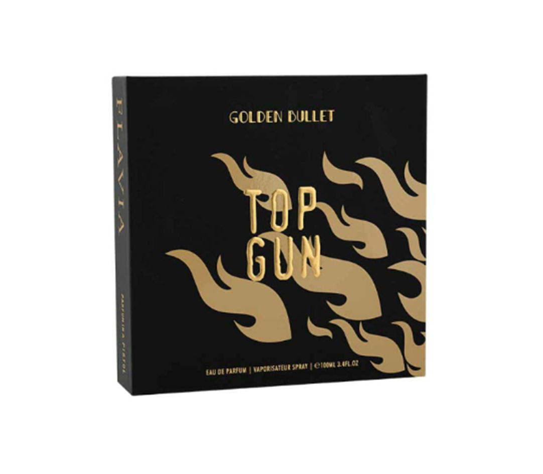 Flavia BP75646032: 3.4 fl oz Men's Top Gun Golden Bullet Eau De Parfum Spray